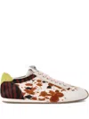 Kurt Geiger Fabric Patent Islington Sneaker In Multi