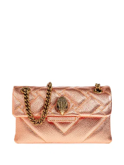 Kurt Geiger Kensington 17 Quilted Leather Crossbody Bag In Pink