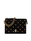 Kurt Geiger Kensington 3 Pouch Studded Shoulder Bag In Black