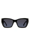 KURT GEIGER KENSINGTON 54MM GRADIENT RECTANGULAR SUNGLASSES