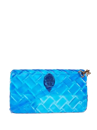 Kurt Geiger Kensington Basket-weave Tote Bag In Blue