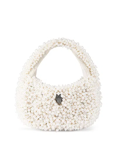 Kurt Geiger Kensington Beaded Hobo Bag In Brown
