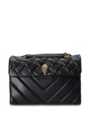 Kurt Geiger Kensington Black Quilted Shoulder Bag