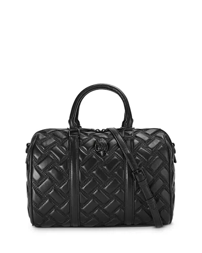 Kurt Geiger Kesington Boston Leather Tote In Black