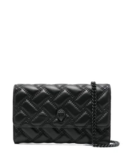 Kurt Geiger Kensington Chain Quilted Crossbody Bag In Black
