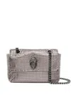 Kurt Geiger Kensington Chainmail Studded Cross Body Bag In Gray