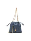 Kurt Geiger Kensington Drawstring Mini Bag In Blue