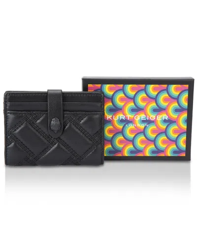 Kurt Geiger Kensington Drench Card Case In Black