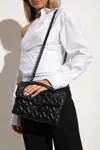 Kurt Geiger Kensington Drench Leather Shoulder Bag In Black