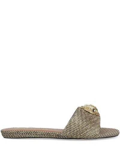 Kurt Geiger Kensington Embellished Slide Sandals In Neutrals