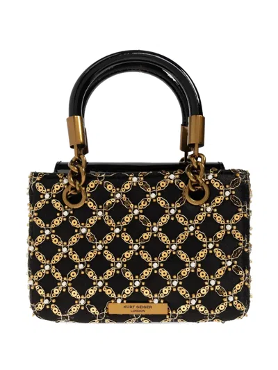 Kurt Geiger Kensington Embellished Tote Bag In Black