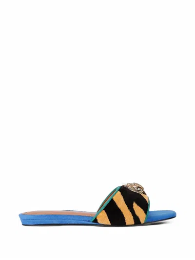 Kurt Geiger Kensington Flat Sandals In Black