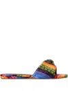 Kurt Geiger Kensington Flat Sandals In Multi