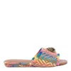 Kurt Geiger Kensington Flats In Multicolor Raffia In Multicolour