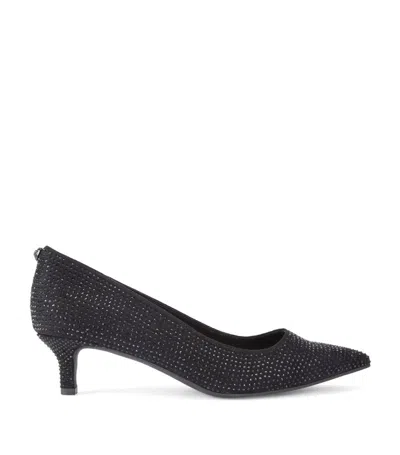 Kurt Geiger Kensington Flexi Heeled Courts In Black