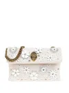 Kurt Geiger Kensington Flower Cross Body Bag In Nude