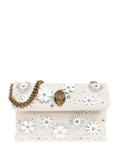 Kurt Geiger Kensington Flower Cross Body Bag In Nude