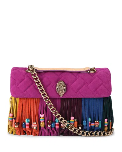 Kurt Geiger Kensington Fringe Shoulder Bag In Multi