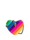 Kurt Geiger London Kensington Heart Crossbody Bag In Blue