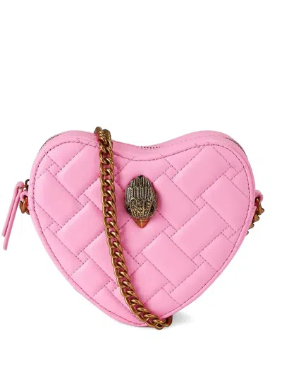 Kurt Geiger Kensington Heart Crossbody Bag In Pink