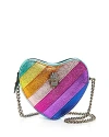 Kurt Geiger Kensington Heart Shape Crossbody In Open Misce