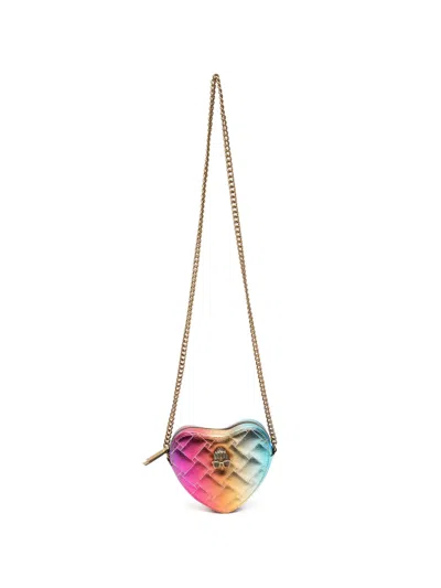 Kurt Geiger Kensington Heart X Quilted Crossbody Bag In Multi