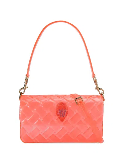 Kurt Geiger Kensington Jelly Jewel-embellished Shoulder Bag In Pink