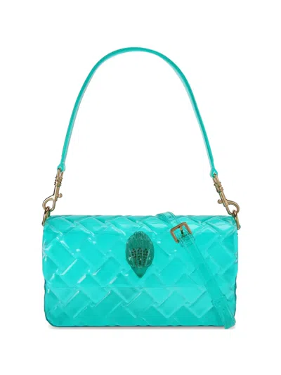 Kurt Geiger Kensington Jelly Quilted Eagle-head-embellishment Shoulder Bag In Blue