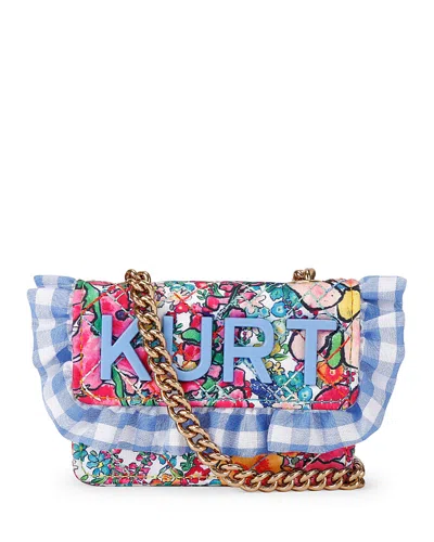 Kurt Geiger Kensington Kurt Micro Gingham Crossbody In Multi