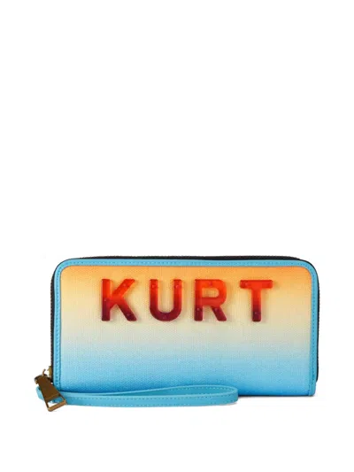 Kurt Geiger Kensington Kurt Zip-around Wallet In Blue