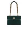 Kurt Geiger Kensington Large Green Shoulder Bag In Green