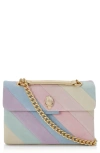 Kurt Geiger Kensington Leather Convertible Shoulder Bag In Pastel Multi