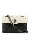 Kurt Geiger Kensington Leather Shoulder Bag In Gray