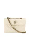 Kurt Geiger Kensington Leather Shoulder Bag In Neutral