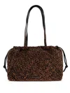 Kurt Geiger Kensington Leopard-print Quilted Tote Bag In Brown