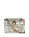 Kurt Geiger Kensington Medium Embellished Tapestry Convertible Crossbody In Multi