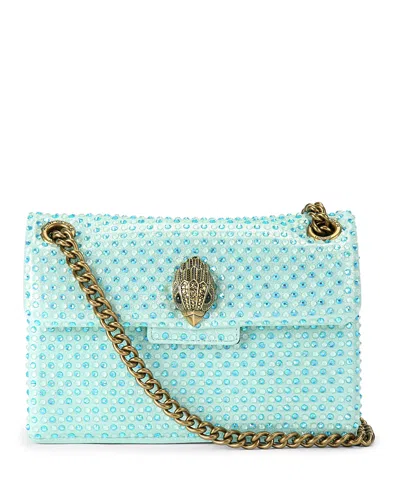 Kurt Geiger Kensington Mini Fabric Convertible Crossbody In Blue