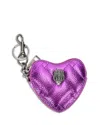 Kurt Geiger Kensington Mini Heart Charm Bag In Metallic