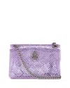 Kurt Geiger Kensington Mini Translucent Vinyl Convertible Crossbody In Purple
