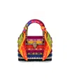 Kurt Geiger Square Mini Kensington Embellished Top Handle Bag In Multi