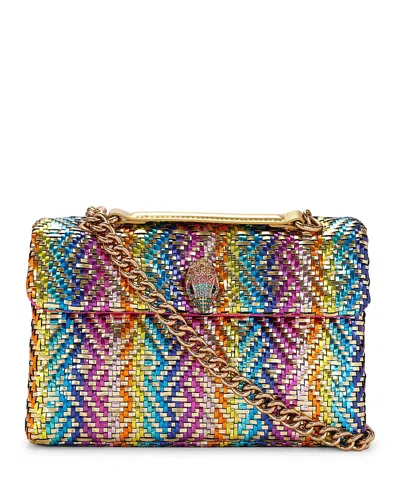 Kurt Geiger London Kensington Woven Faux Leather Convertible Shoulder Bag In Open Miscellaneous