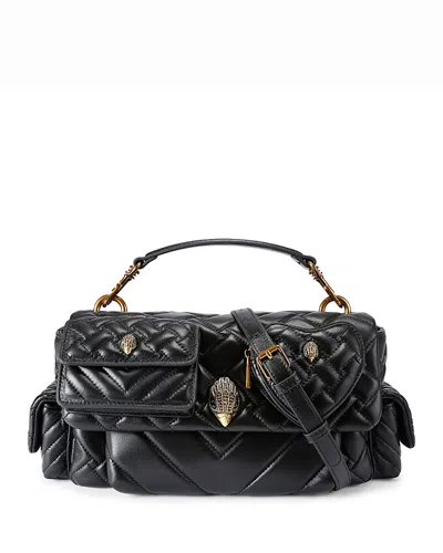 Kurt Geiger Kensington Multipocket Shoulder Bag In Black
