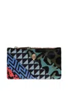 Kurt Geiger Kensington Patchwork Eagle-head Bifold Wallet In Black