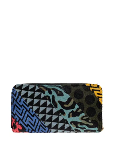 Kurt Geiger Kensington Patchwork Zip-around Wallet In Multi