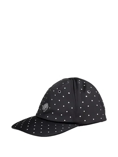 Kurt Geiger Kensington Polka-dot Cap In Black