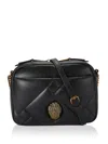 Kurt Geiger Kensington Puff Leather Crossbody Bag In Black