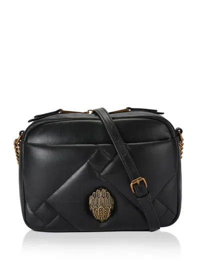 Kurt Geiger Kensington Puff Leather Crossbody Bag In Black