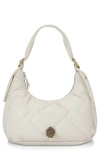 Kurt Geiger Kensington Puff Quilted Leather Hobo Bag In Natural