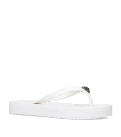 Kurt Geiger Kensington Q Flip Flops In Beige