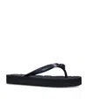 Kurt Geiger Kensington Q Two-post Rubber Flip Flops In Black
